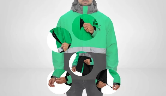 Uber Eats 3-in-1 Jacket